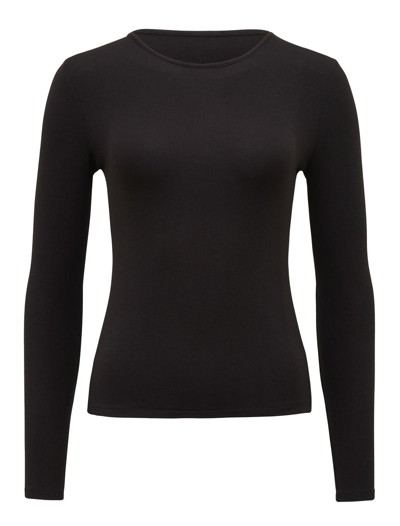 Janelle Long Sleeve Crew Neck Top Forever New