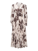 Saskia Pleat Wrap Midi Dress Forever New