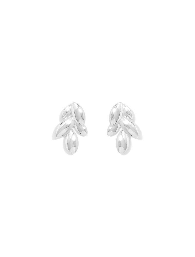 Marli Metal Leaf Earrings Forever New