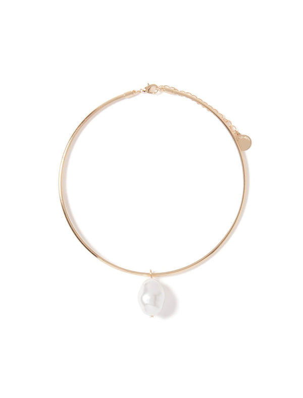 Stella Simple Pearl Choker Necklace Forever New