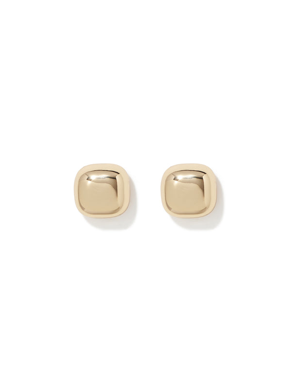 Claire Curved Square Stud Earrings Forever New