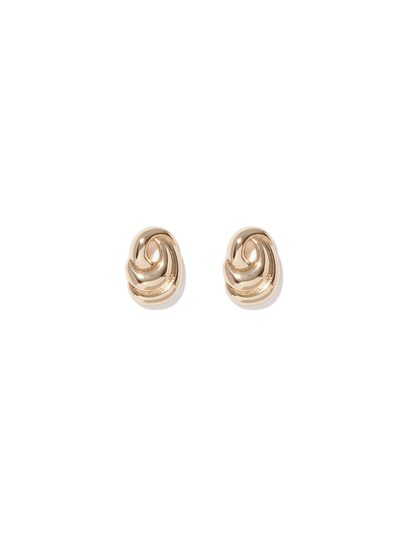 Celine Oval Curve Stud Earrings Forever New