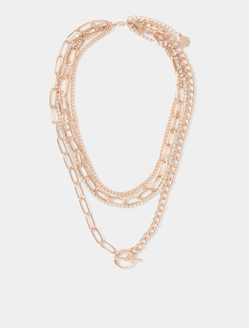 Lila Layered Chain Necklace Forever New