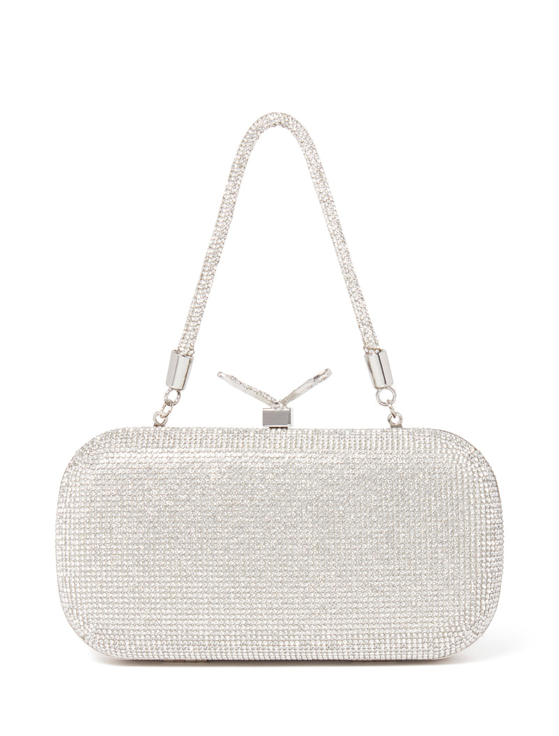 Poppy Sparkle Hardcase Clutch - Signature Forever New