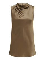 Sallie Satin Cowl Tank Top Forever New