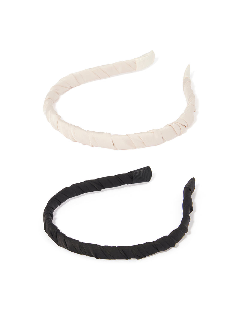 Hattie Satin Headband 2 Pack Forever New