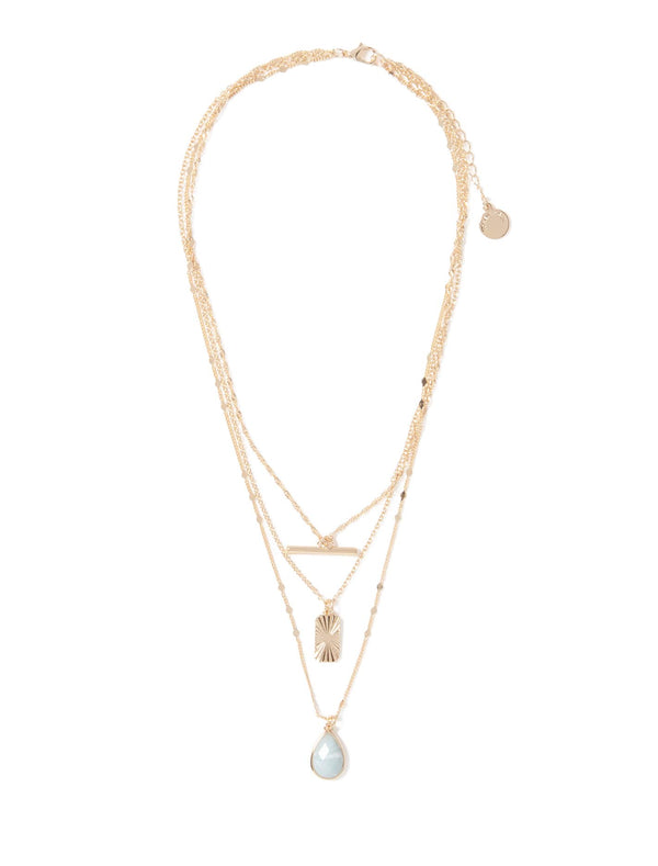 Suri Stone Layered Necklace Forever New