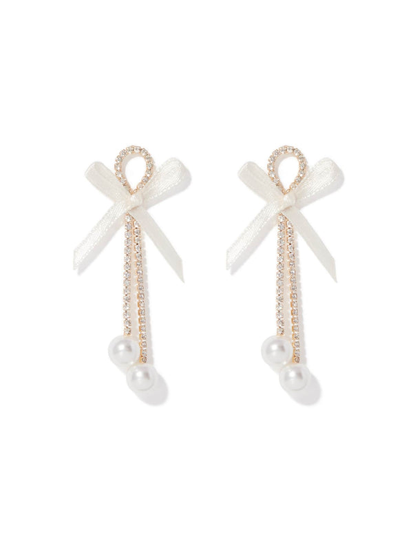 Betty Bow Chain Earrings Forever New