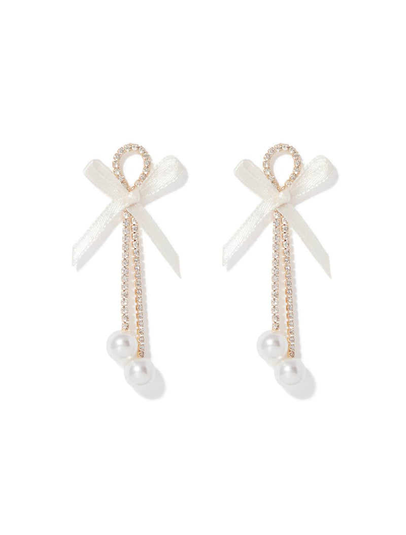 Betty Bow Chain Earrings Forever New