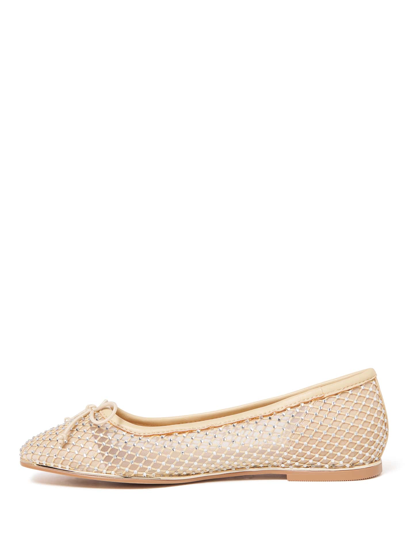 Josefine Diamante Mesh Flat Ballet Pump Forever New