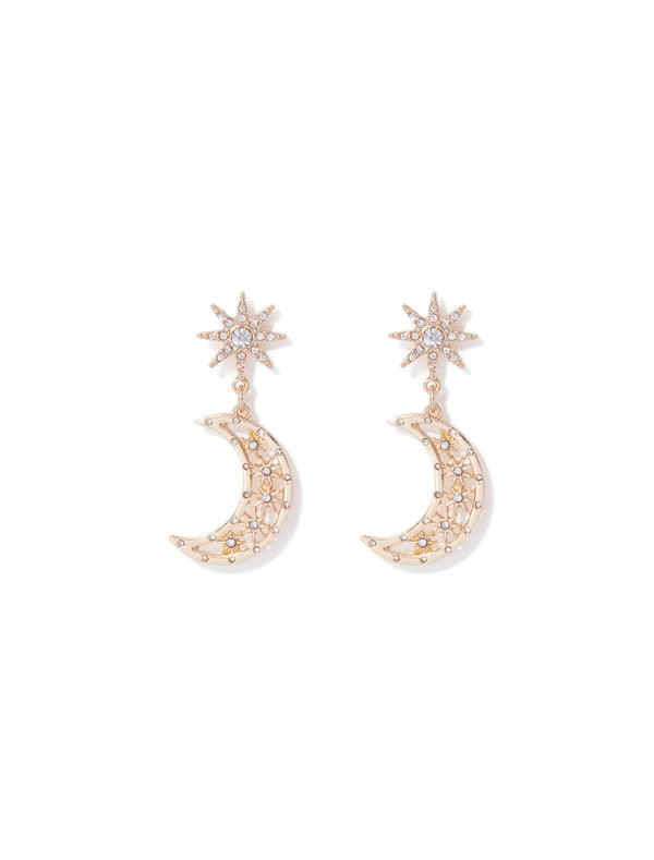 Sirena Stone Moon Earrings Forever New