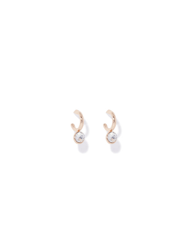 Salome Stone Hoop Earrings Forever New