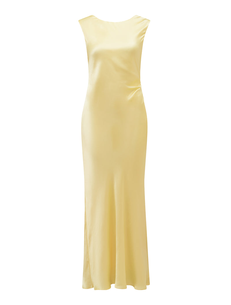 Eileen Open Back Satin Maxi Dress Forever New