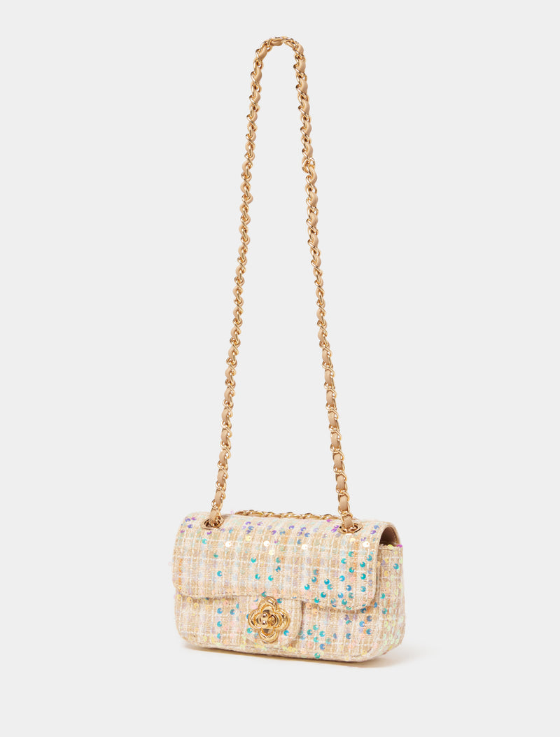 Chantal Sequins Tweed Bag Forever New