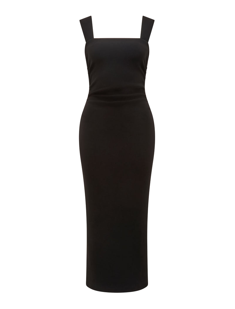 Reina Ruched Bodycon Midi Dress Forever New