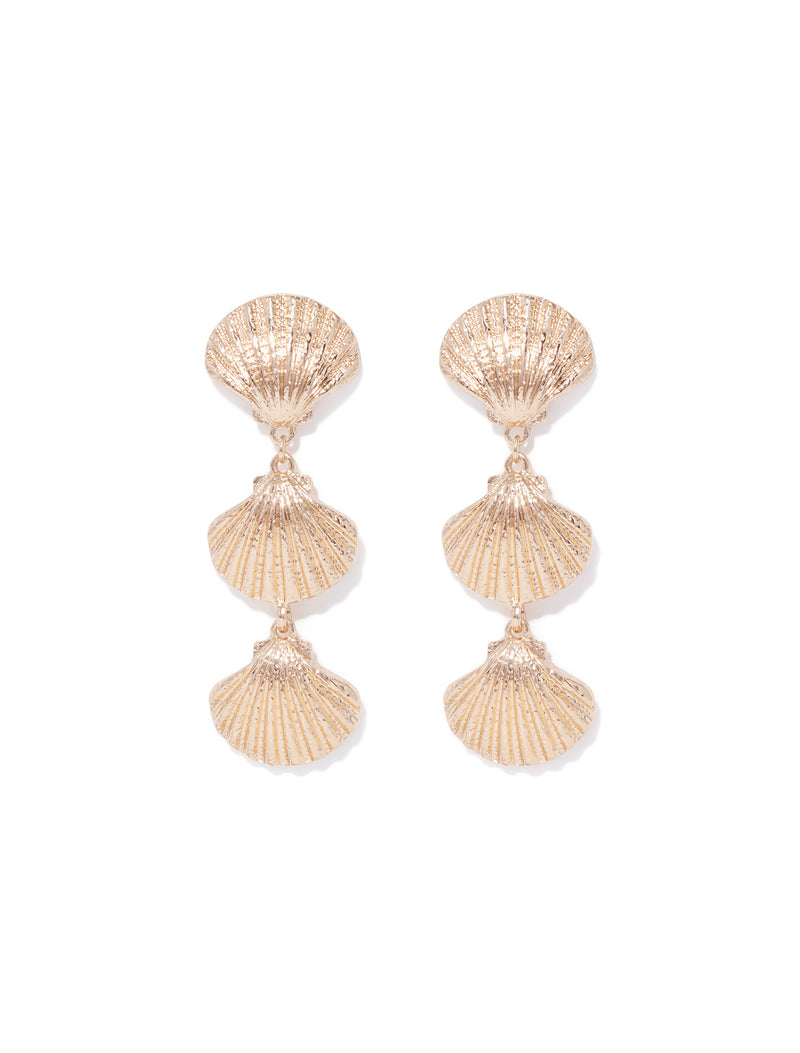 Signature Marcella Shell Earrings Forever New