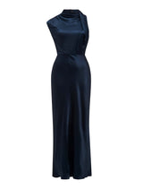 Sienna High Neck Satin Maxi Dress Forever New