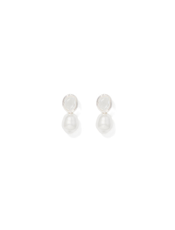 Savannah Stone And Pearl Stud Earrings Forever New