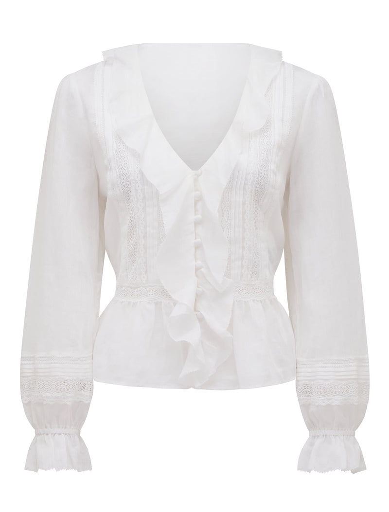 Tully Trimmed Blouse Forever New