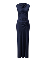 Ava Draped Satin Maxi Dress Forever New