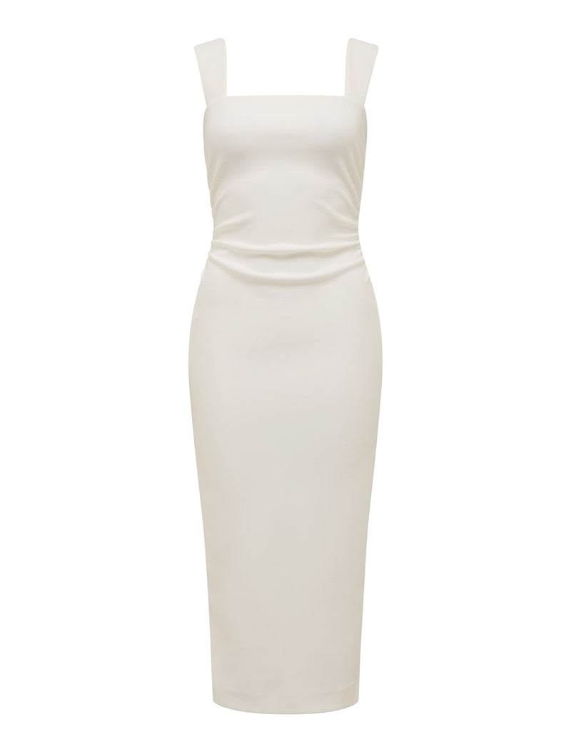 Reina Petite Ruched Bodycon Midi Dress Forever New