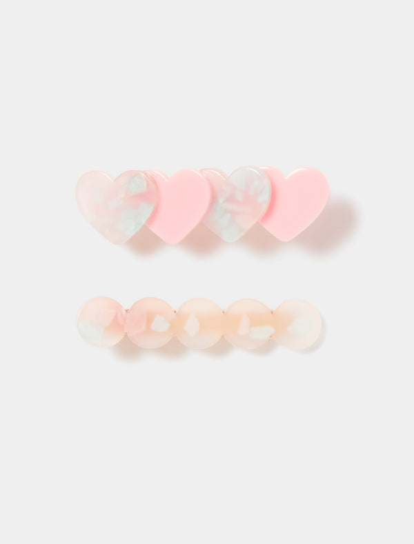 Ella Heart Hairclip 2 Pack Forever New