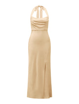 Alice Halter Satin Maxi Dress Forever New