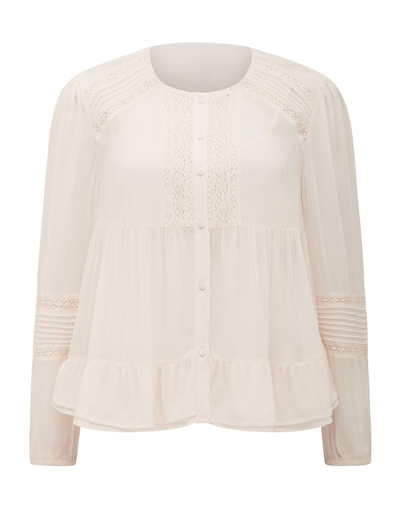 Hartley Lace Trim Top Forever New