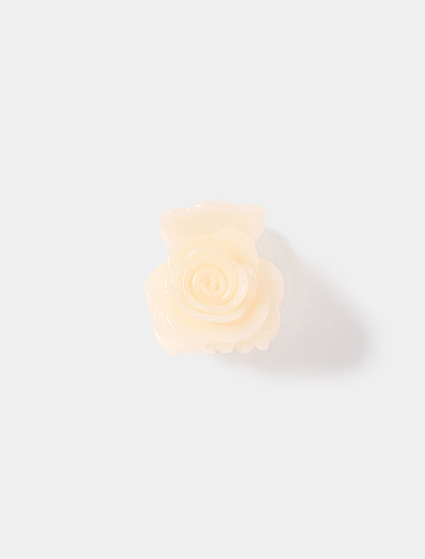 Rose Acrylic Claw Clip 0 Ivory Forever New