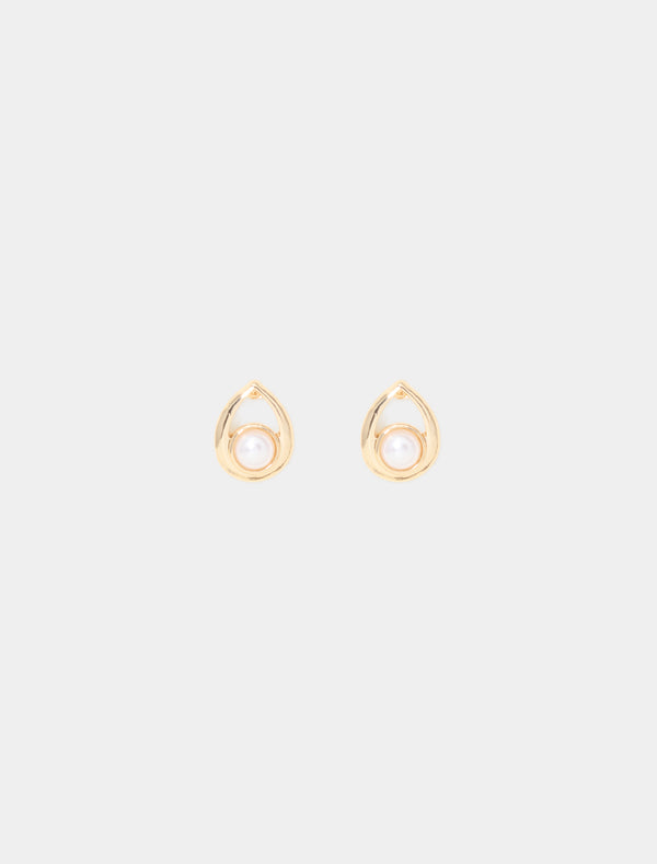 Sanchia Small Pearl Teardrop Earrings Forever New