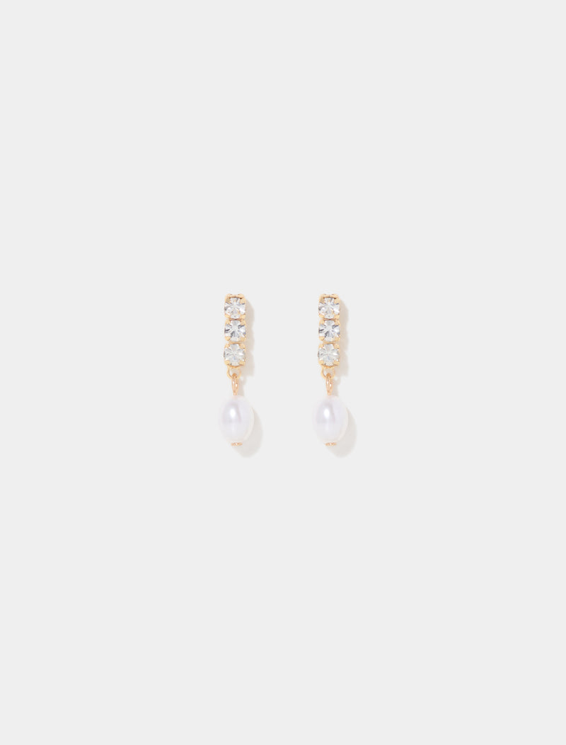 Gigi Glass Pearl Earrings Forever New