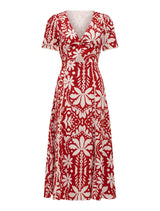 Marbella Petite Printed Trim Midi Dress Forever New