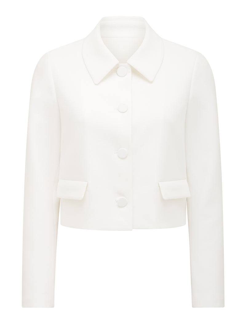 Tanya Cropped Top Collar Jacket Forever New