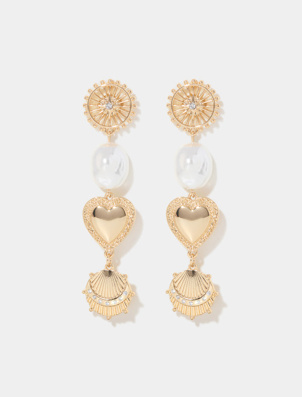 Signature Claudette Drop Earrings Forever New