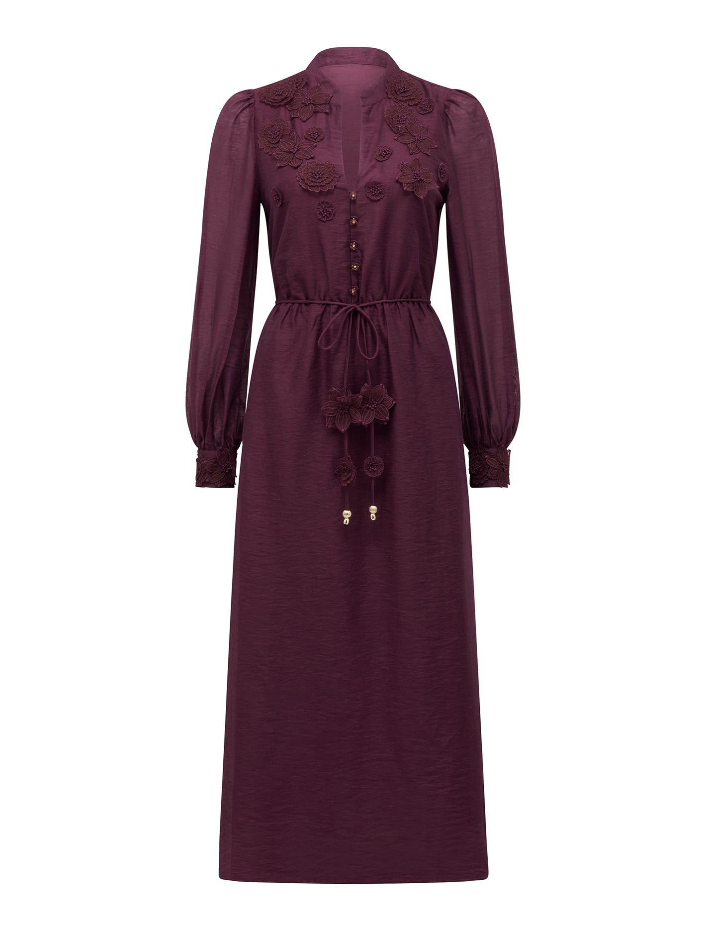 Yasmin Floral Applique Midi Dress Forever New