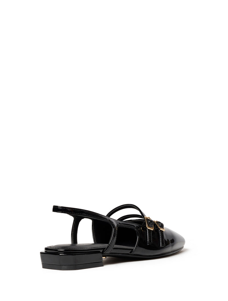 Faye Double Strap Slingback Flat Forever New