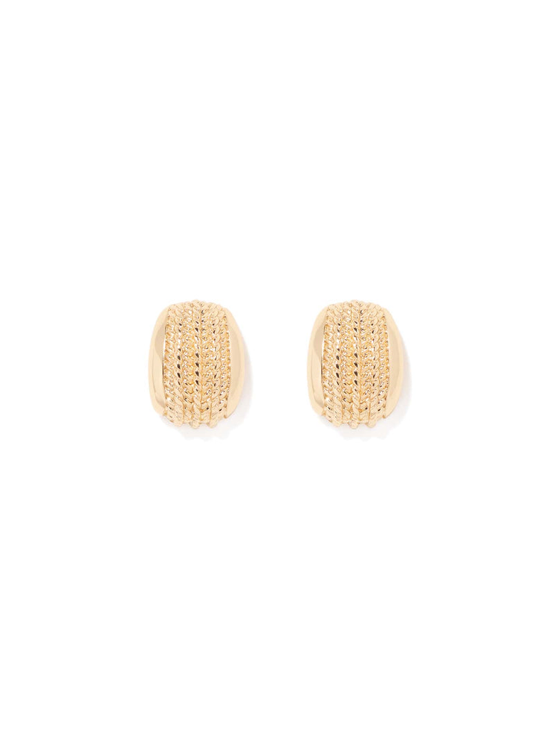 Signature Tansy Texture Stud Earrings Forever New