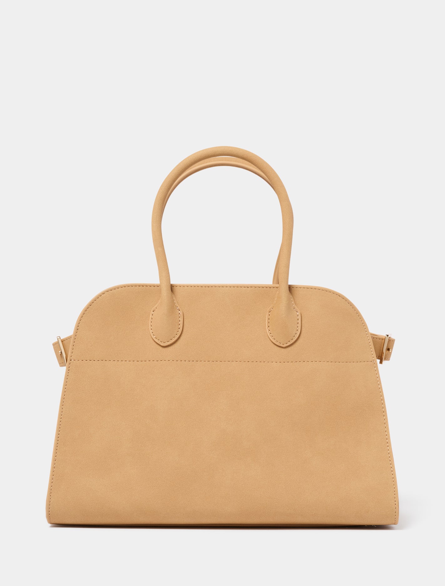 Lacey Faux Suede Bowler Bag 0 Caramel Forever New