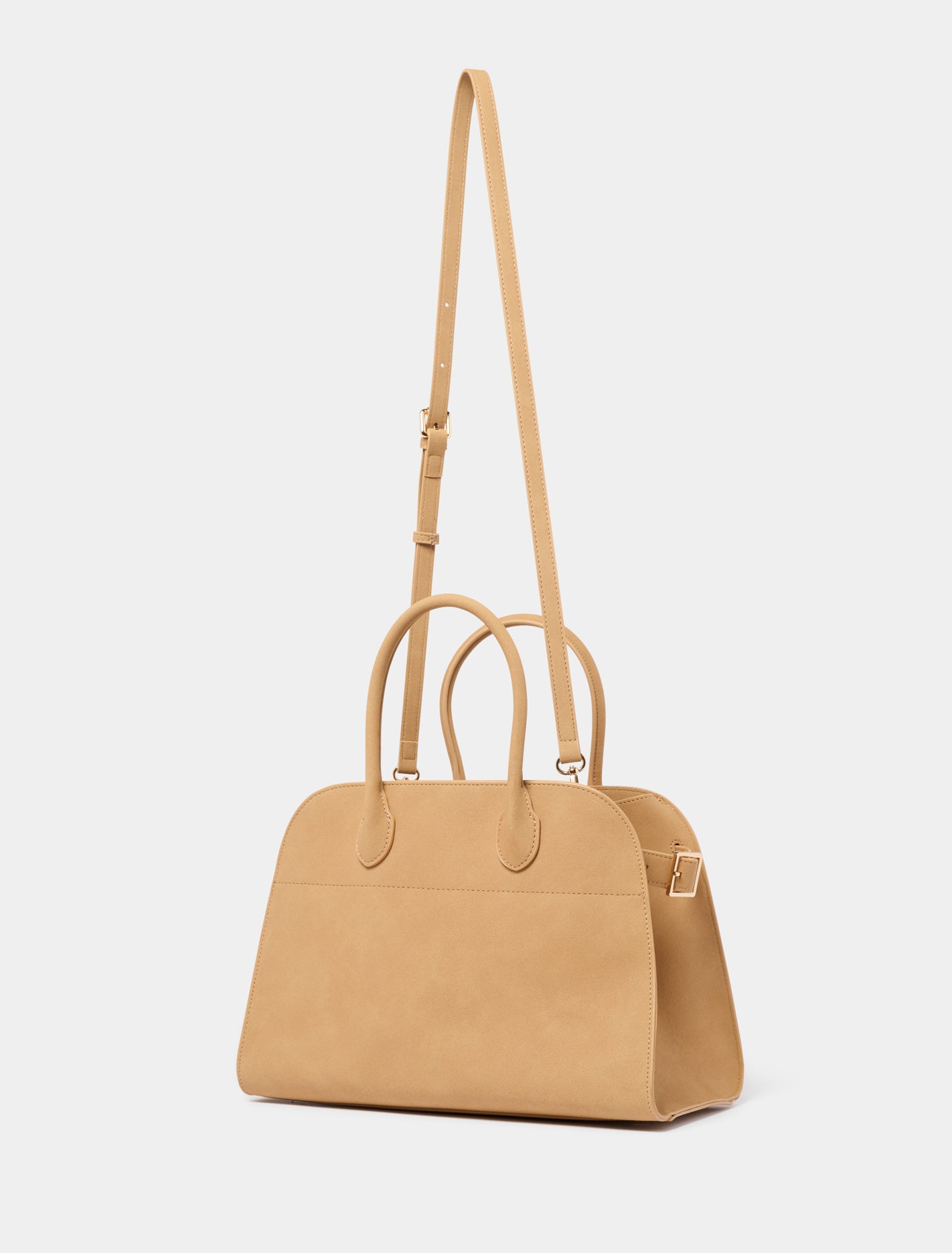Lacey Faux Suede Bowler Bag Forever New