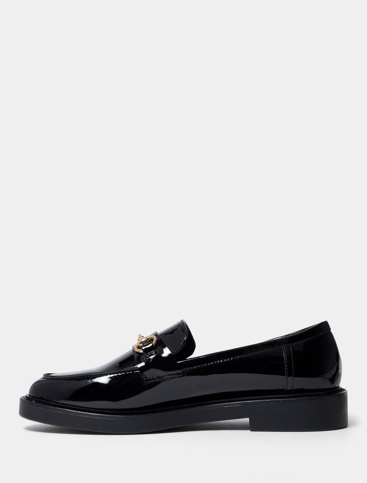 Mackenzie Bit Trim Chunky Flat Loafer Forever New