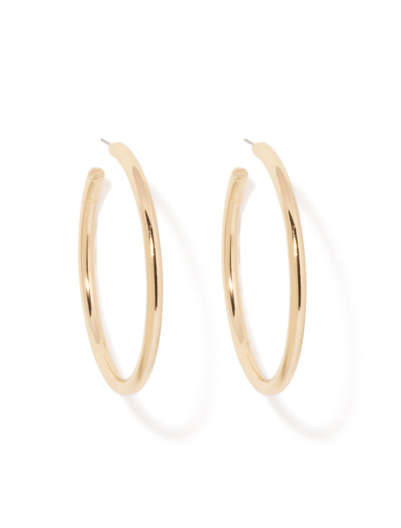 Leni Large Hoop Earrings 0 Gold Forever New