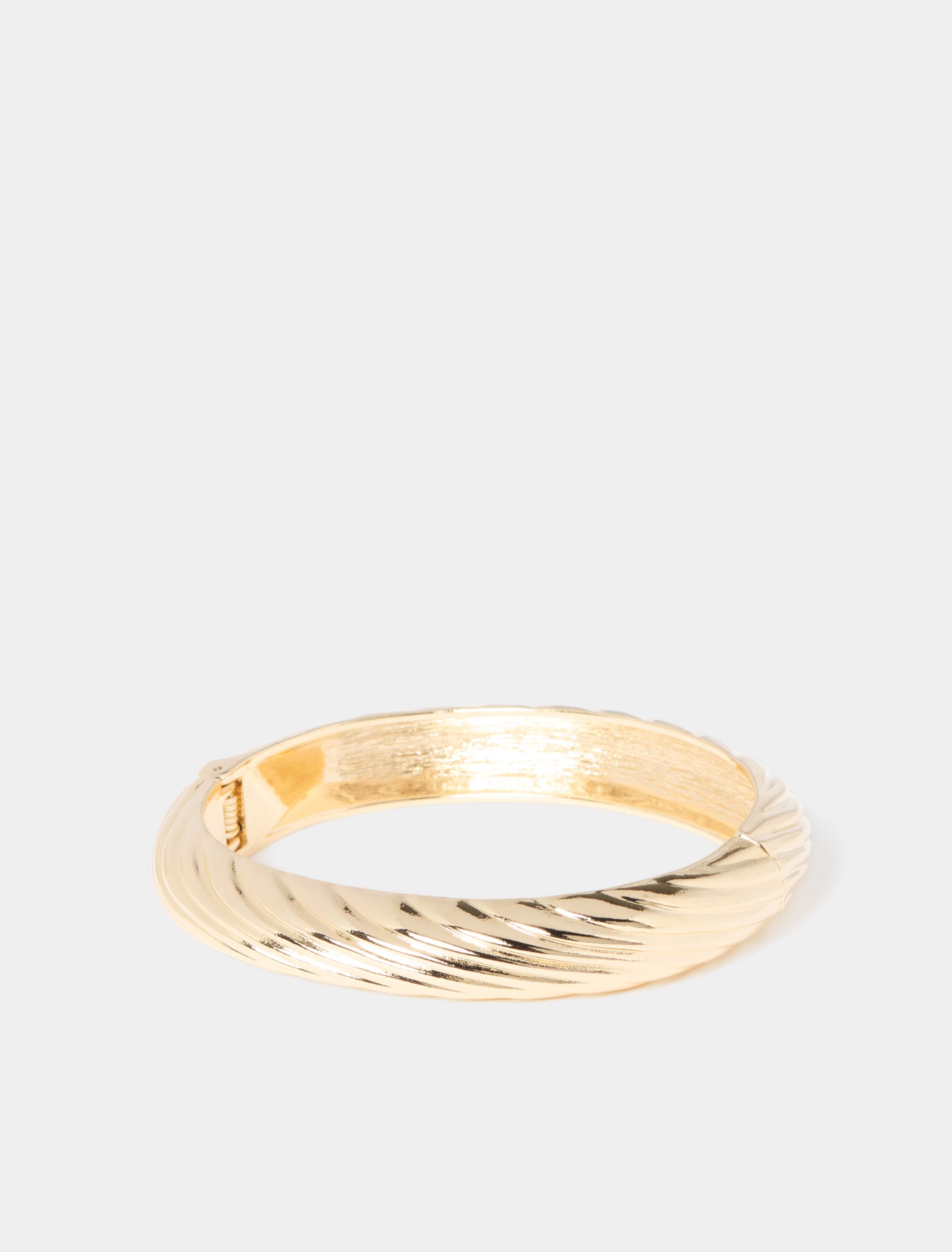 Petunia Panel Cuff Bangle 0 Gold Forever New