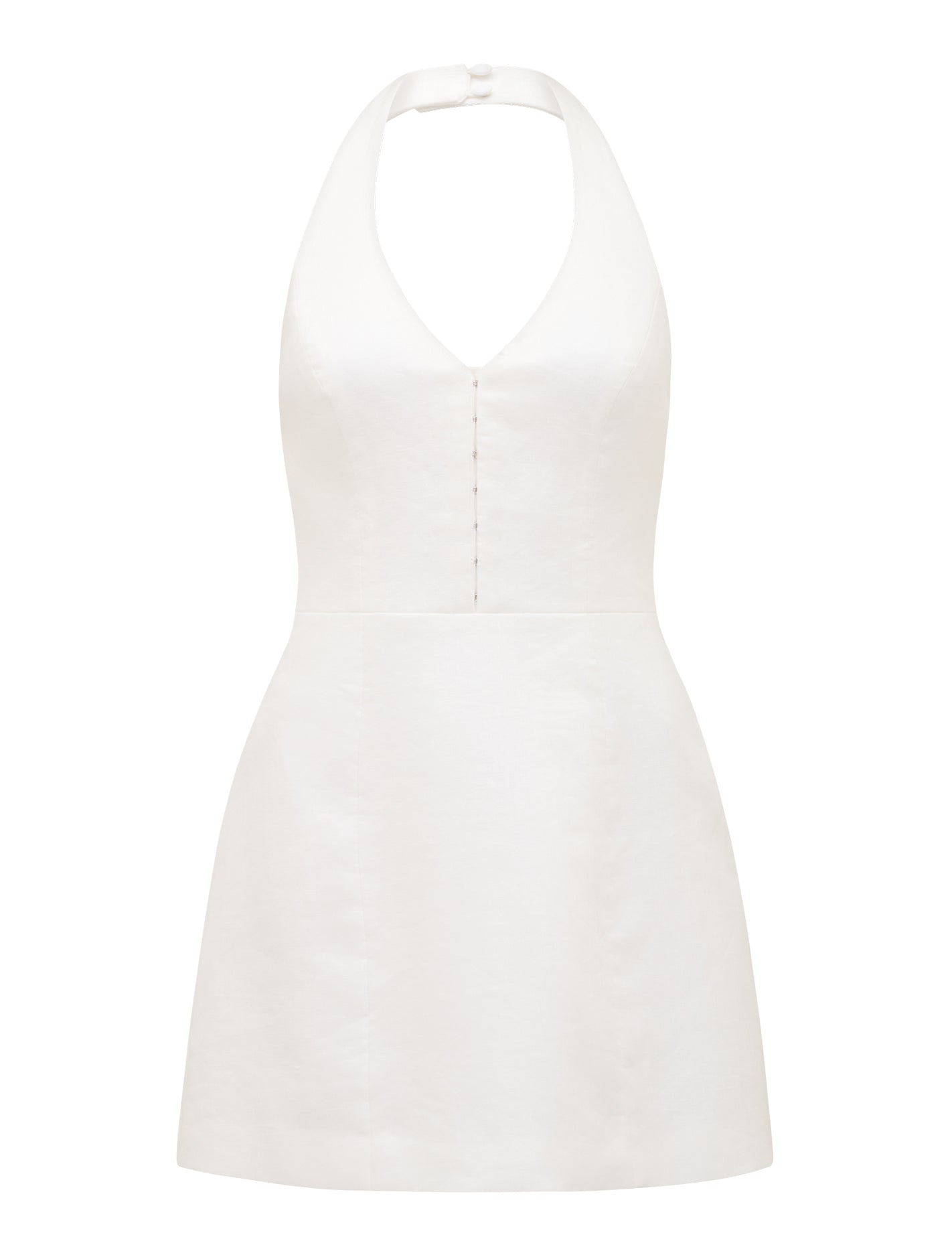 Ricki Linen Halter Mini Dress Forever New