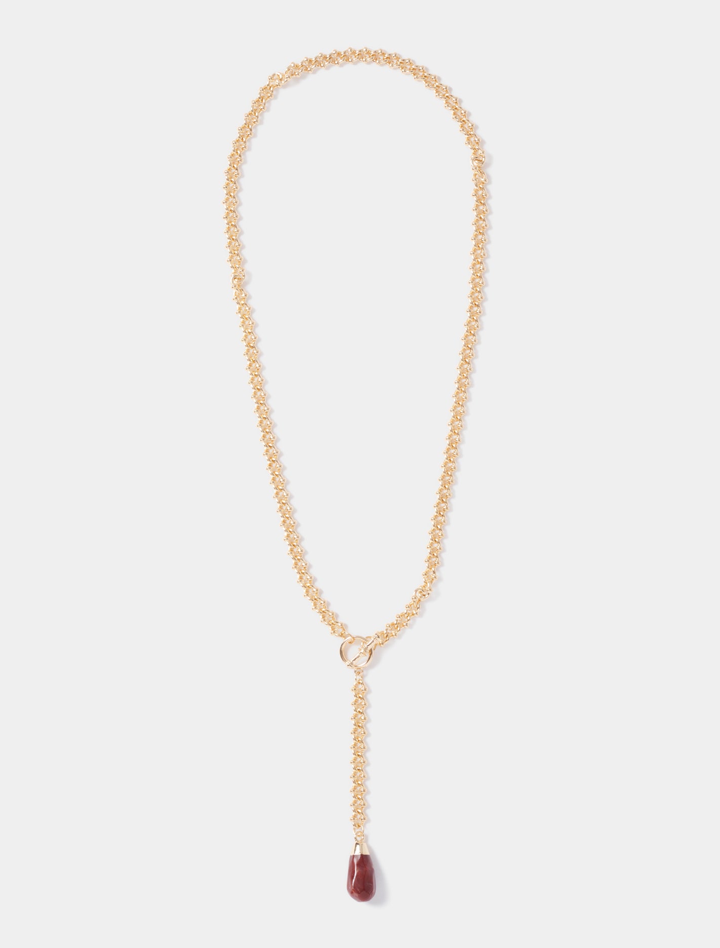 Signature Toni Teardrop Necklace 0 Gold Wine Forever New