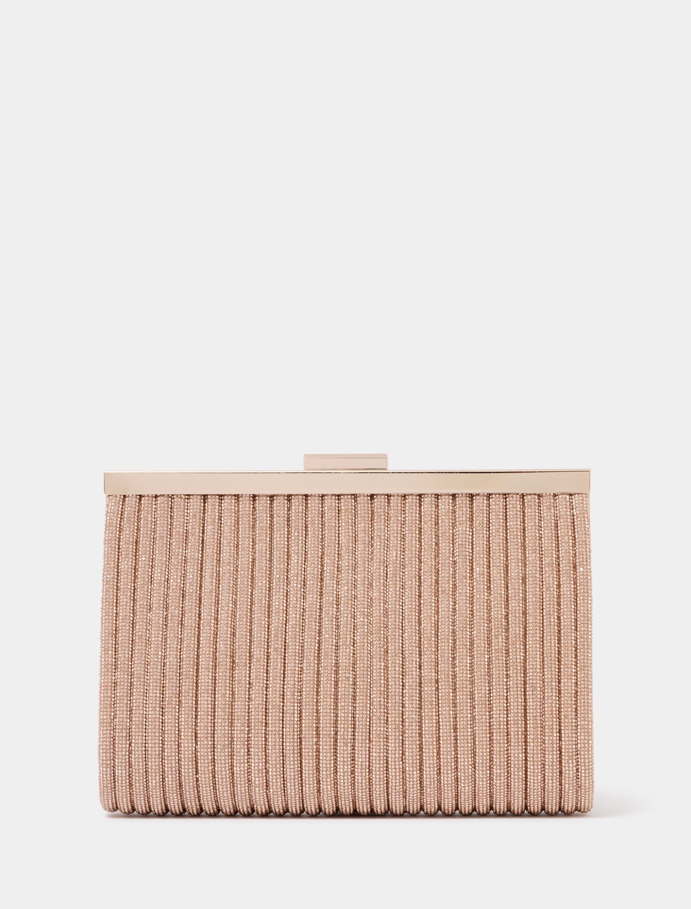 Amanda Sparkle Frame Clutch 0 Gold Forever New