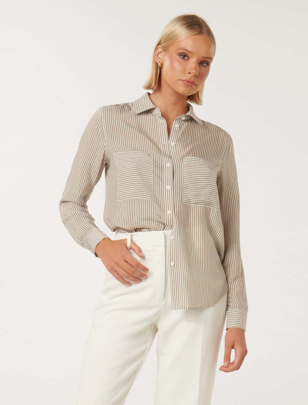 Adara Stripe Shirt Forever New