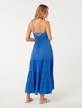 Gigi Strappy Tiered Maxi Dress Forever New