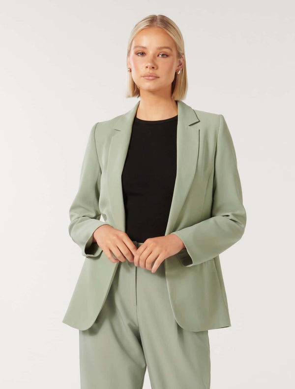 Olive Boyfriend Blazer Forever New