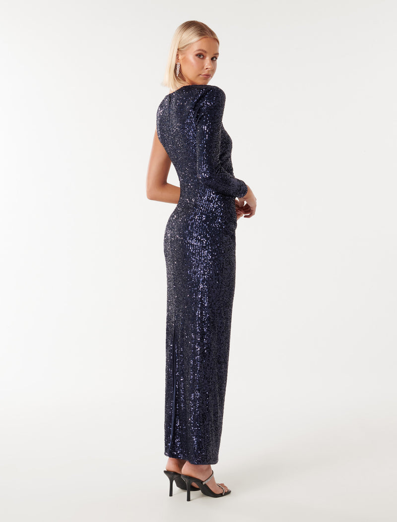 Courtney Sequin Bodycon Maxi Dress Forever New