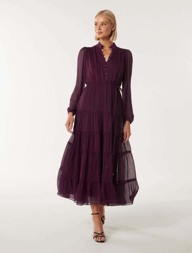 Rickie Button Up Midi Dress Forever New